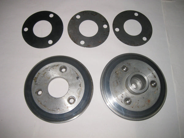 Used Split pulley assembly for hydraulic pump on Polar 76 EM cutters. 017709 & 014188